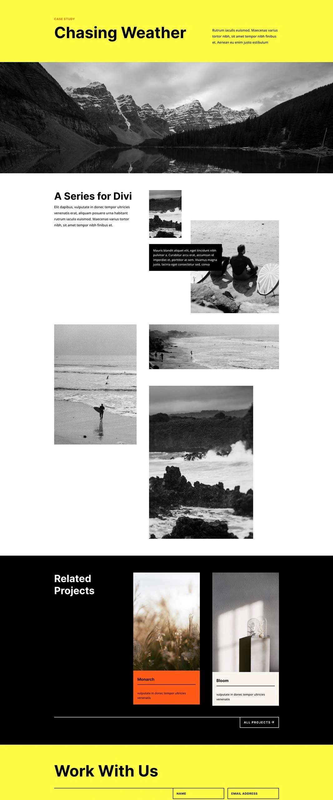 摄影工作室项目页