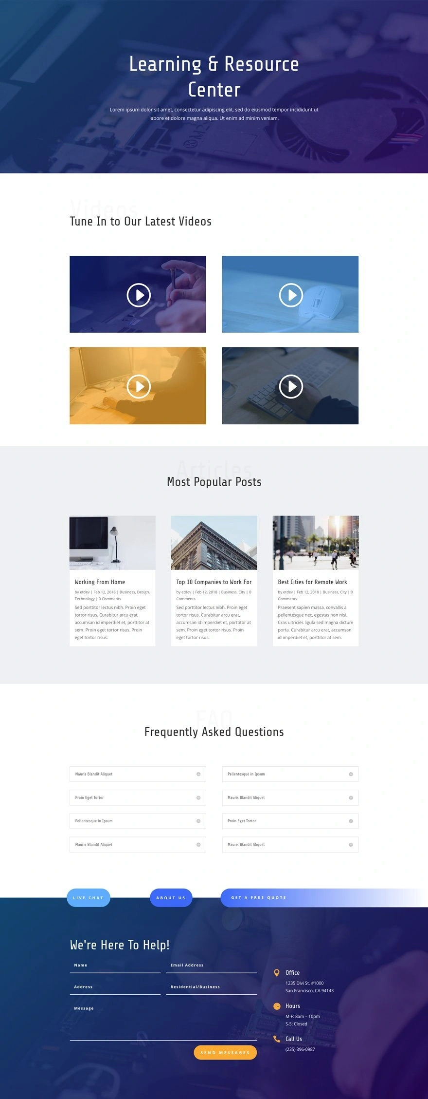 IT 服务资源页面