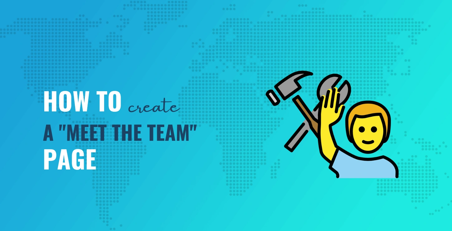 如何在 WordPress 中创建“团队介绍”页面