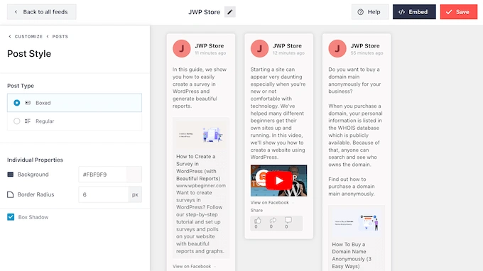 如何在 WordPress 中设置自定义社交媒体提要的样式
