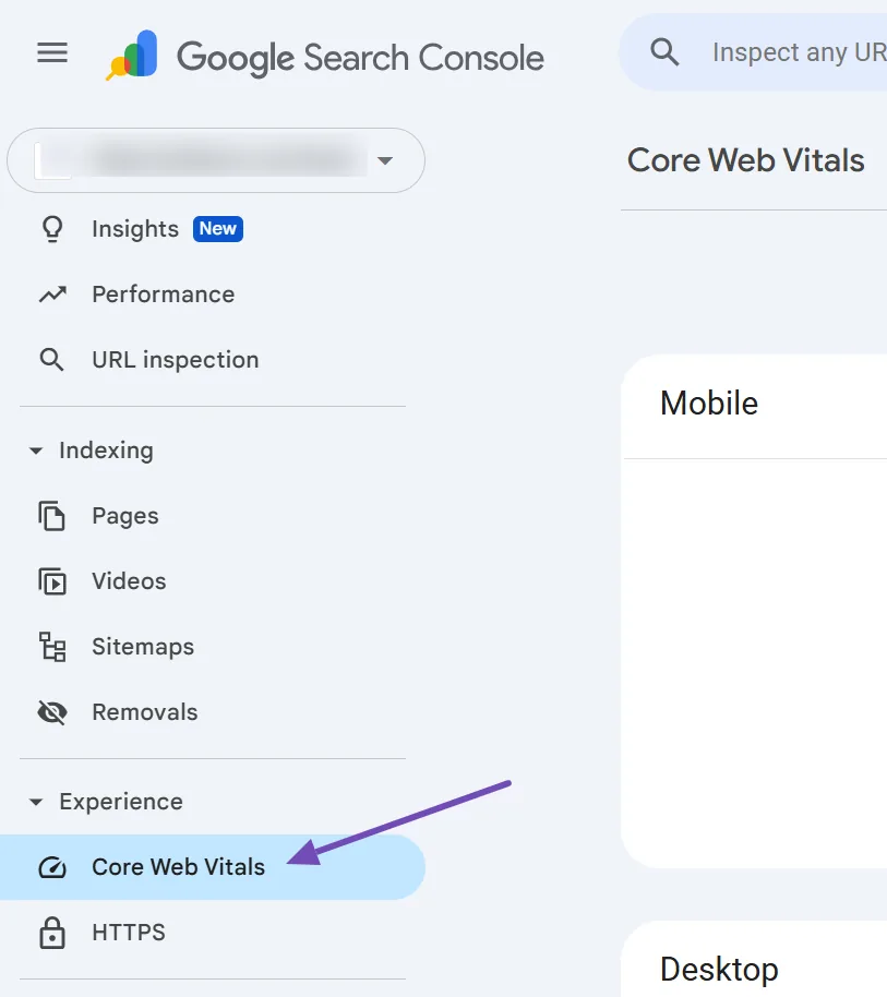 核心网页指标部分