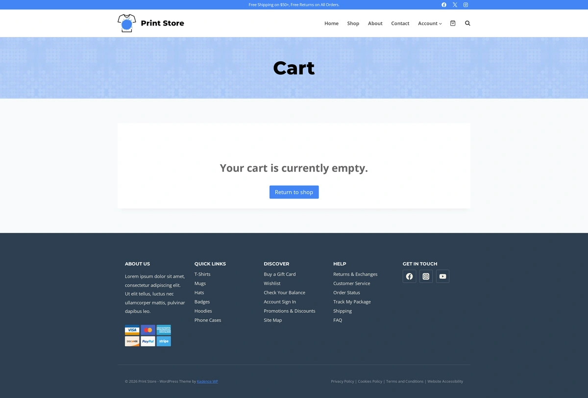 Print Shop 06 购物车