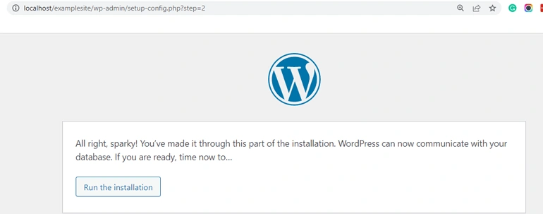 Run the Installation