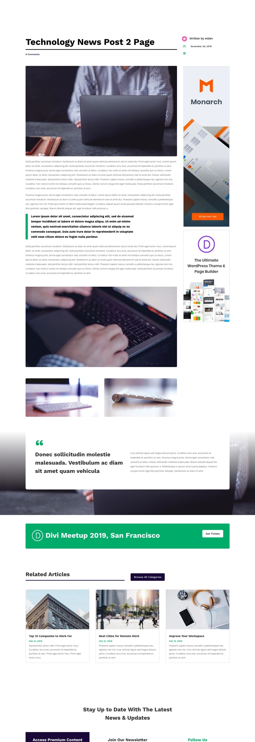 科技新闻文章 2 页面