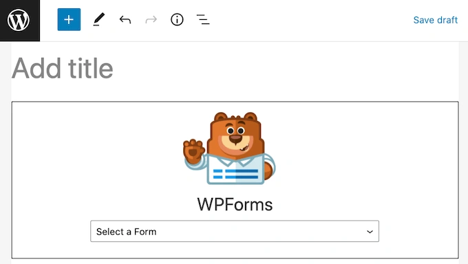 WPForms WordPress 块
