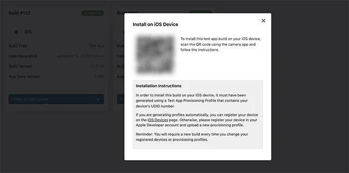 Install the test version of the app in MemberPress AppKit