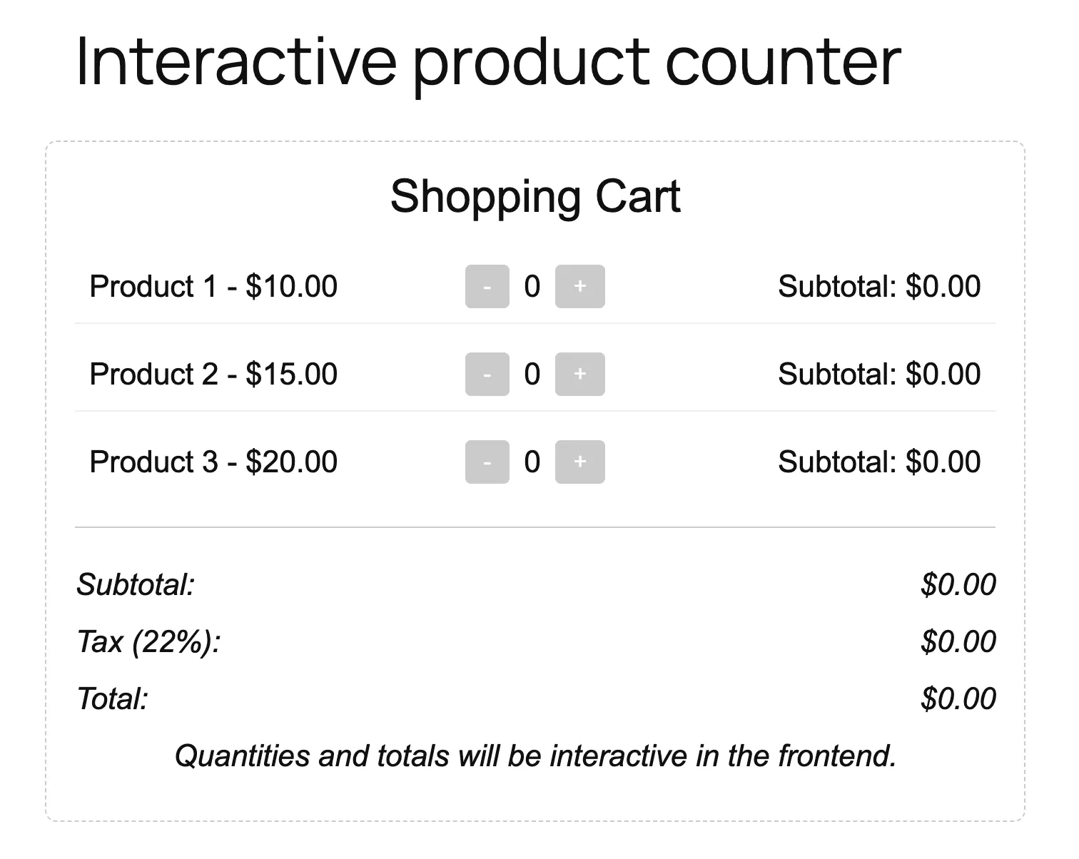 编辑器中的交互式块
