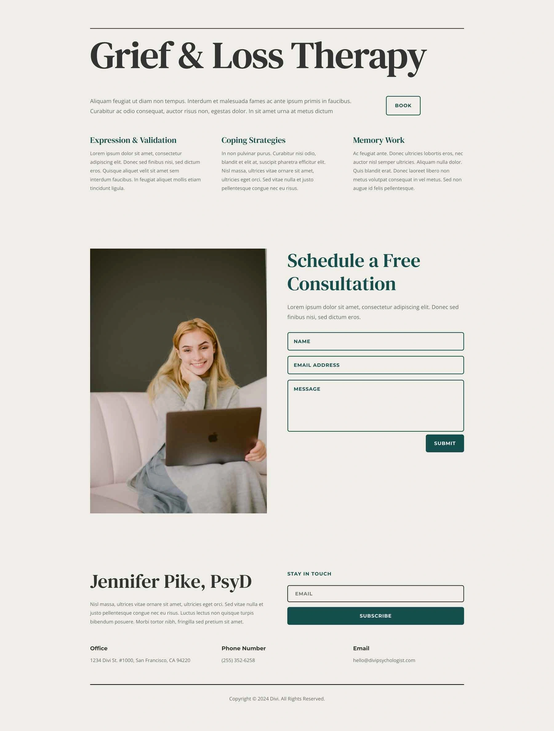 心理学服务页面