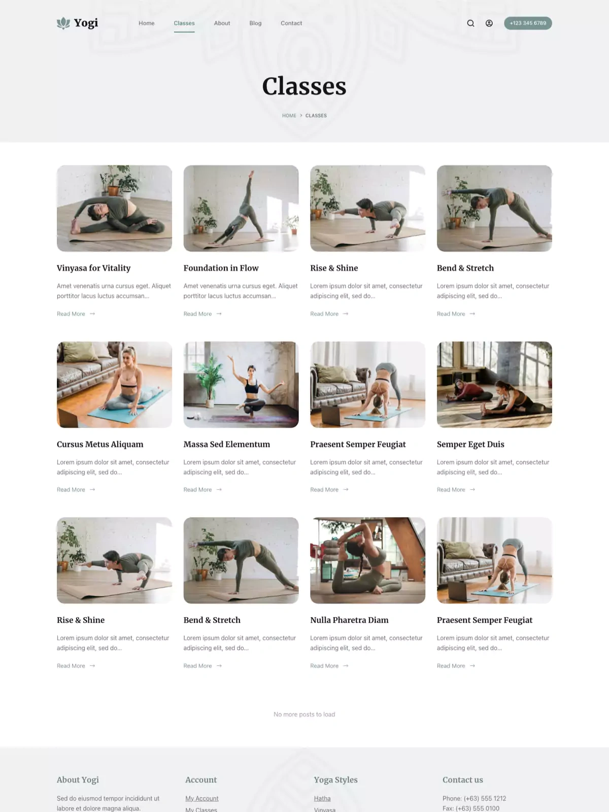 Yogi 课程归档页