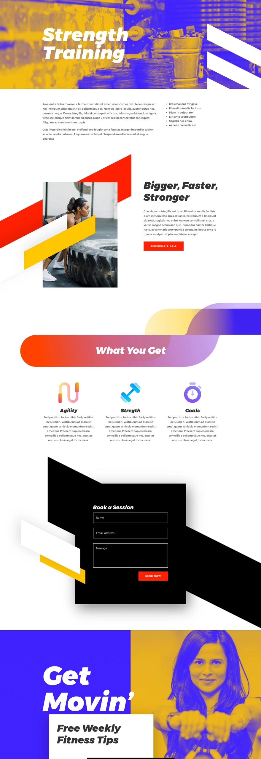 健身教练服务页面