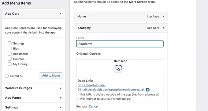 Add image icons for your tab bar in MemberPress AppKit