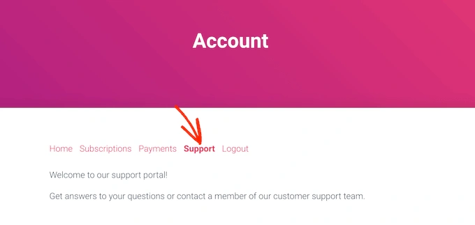 Adding custom tabs to the member Accounts page