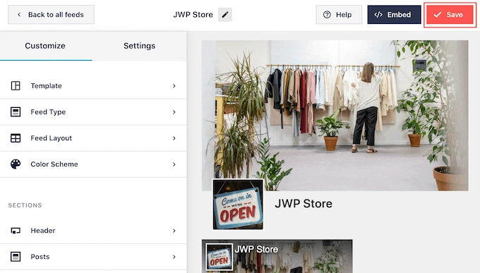 保存您的自定义社交媒体时间线