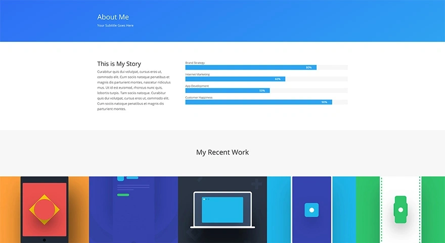 简单的关于我页面