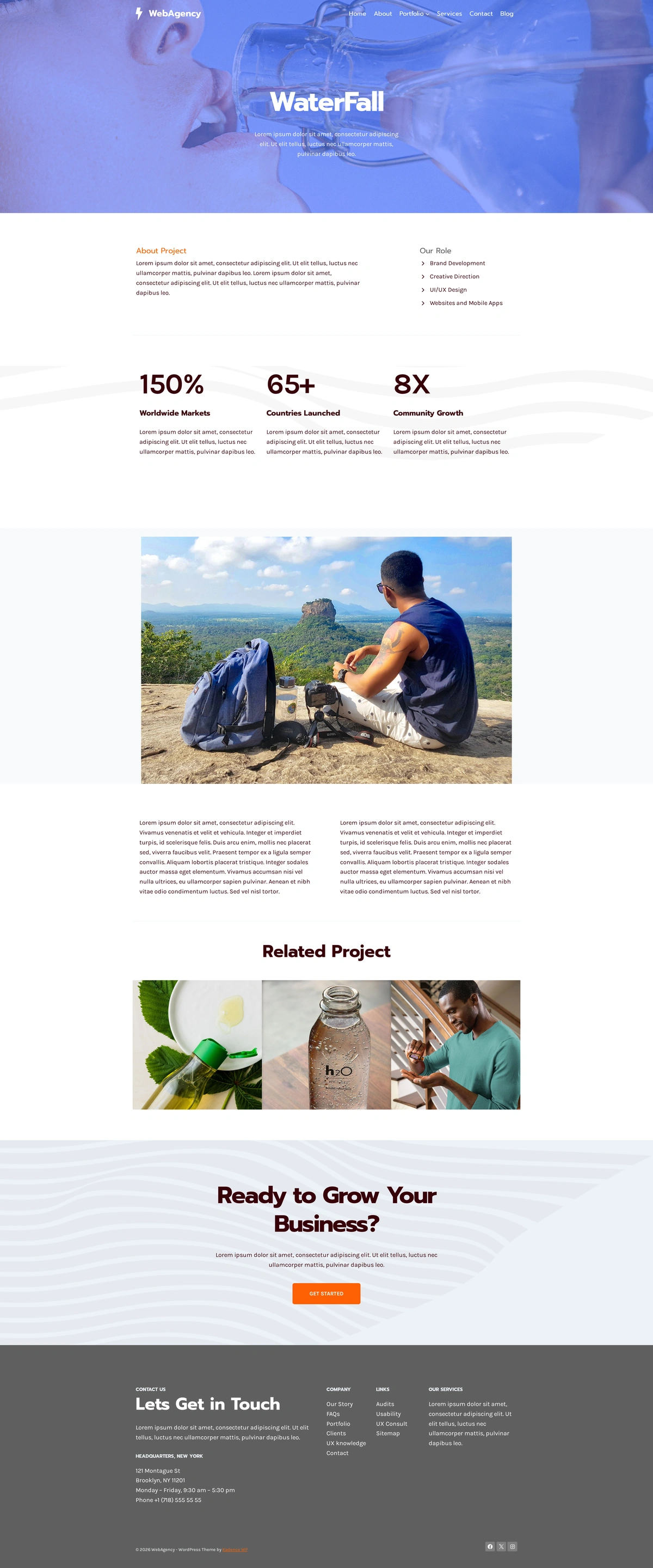 Web Agency 04 作品集单页