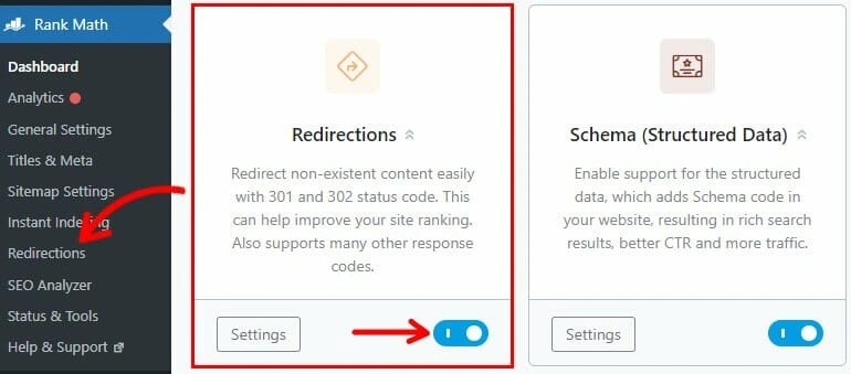 Enabling Redirections Module