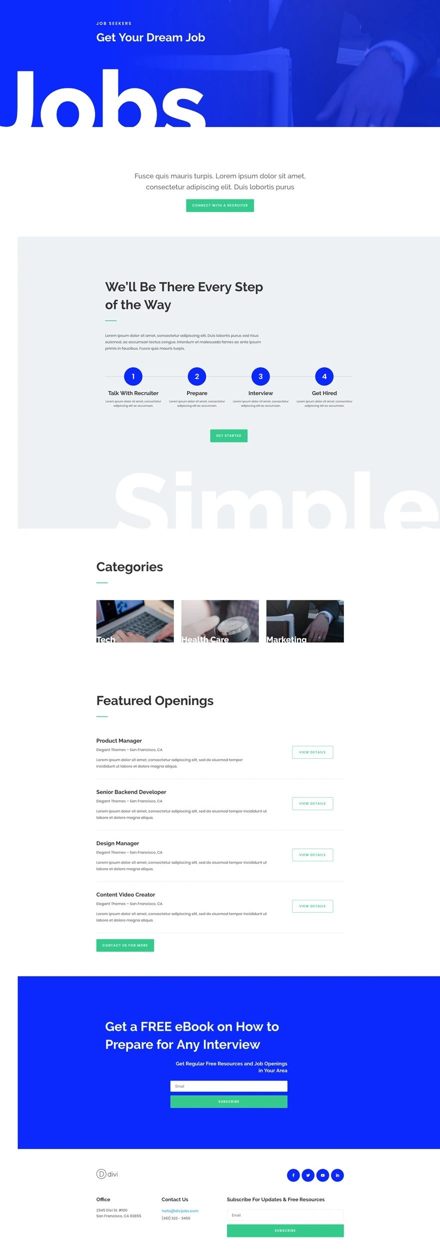 招聘人员候选人页面