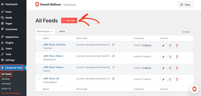 如何创建自定义 Facebook 提要