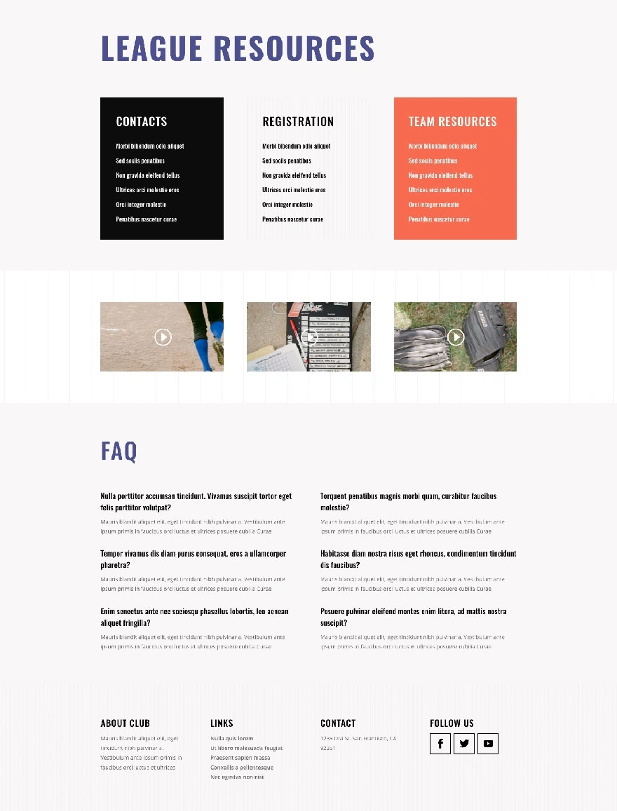 垒球联盟资源页