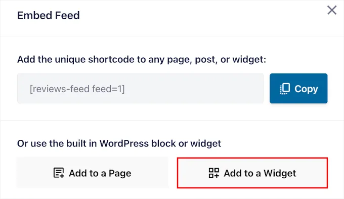 将评论订阅源添加到小工具