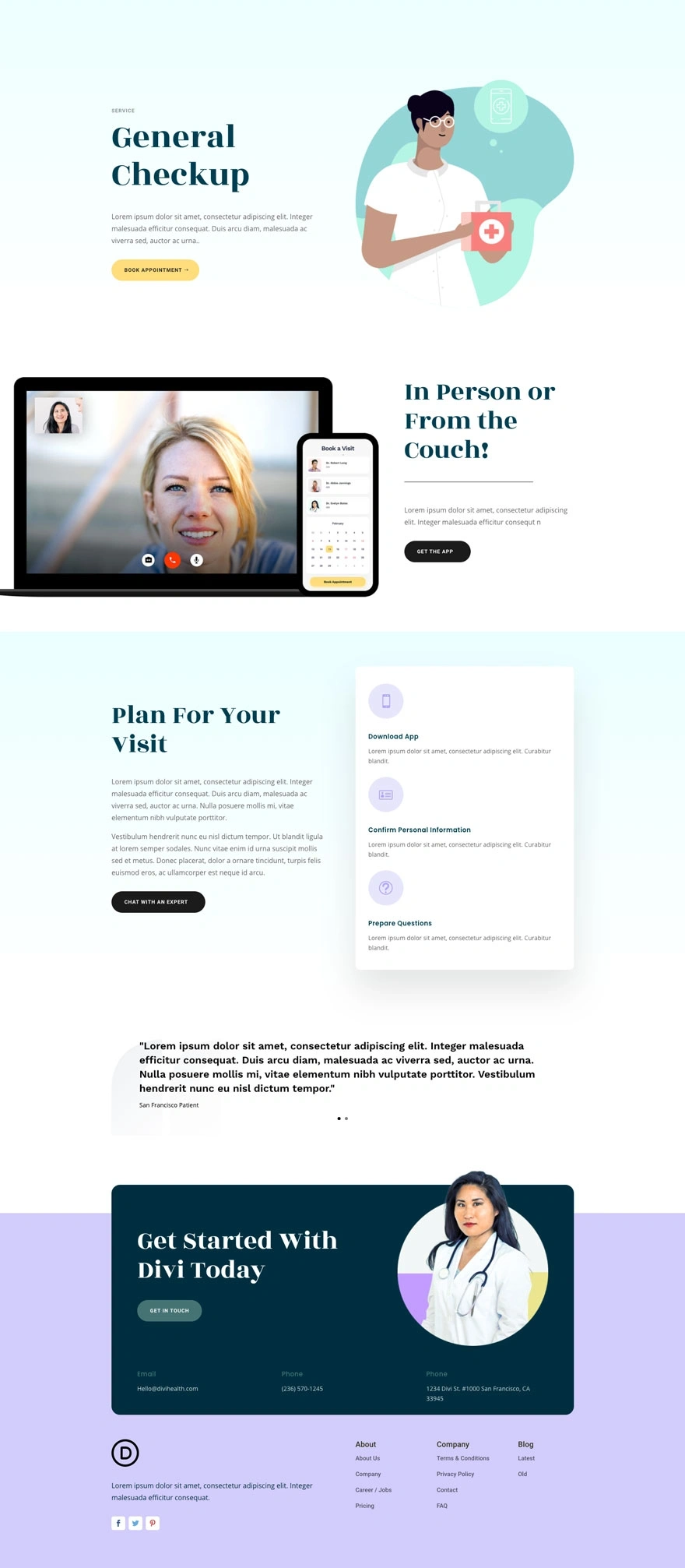 远程医疗服务页面