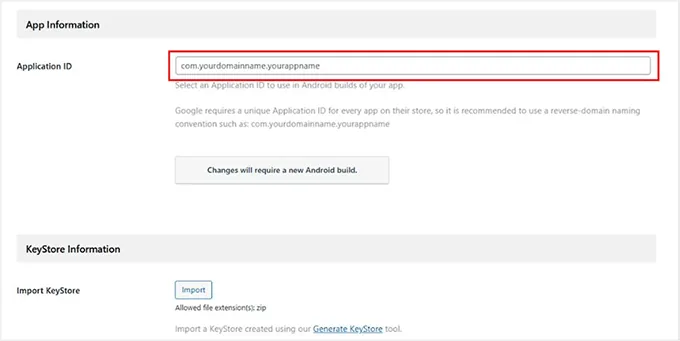 Add Keystore information in MemberPress AppKit