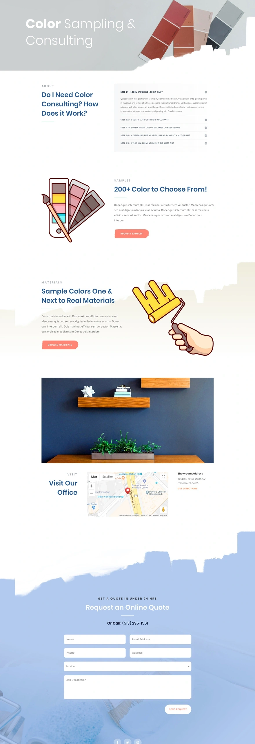 油漆服务 服务页面