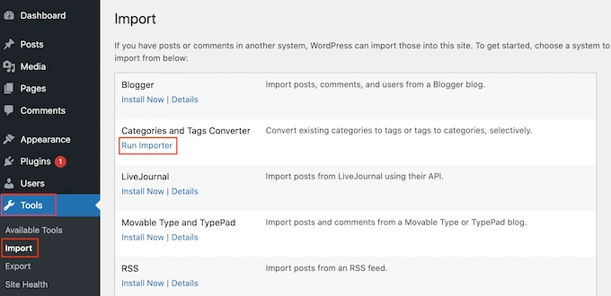 将 WordPress 类别转换为 WordPress 标签