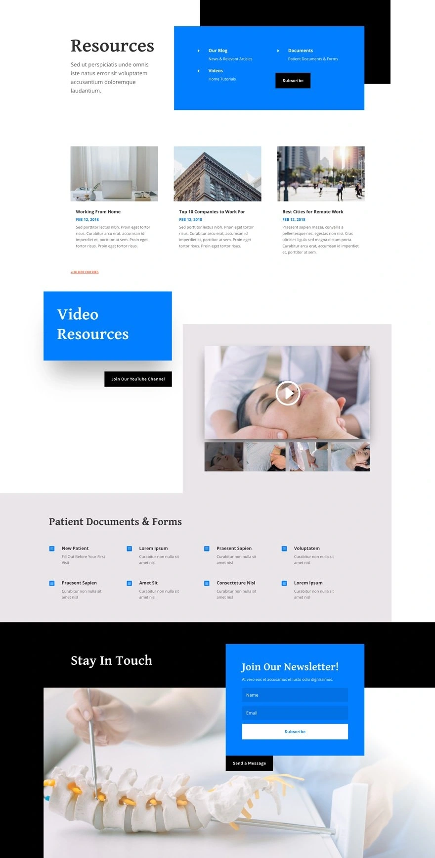 Chiropractor Resources Page