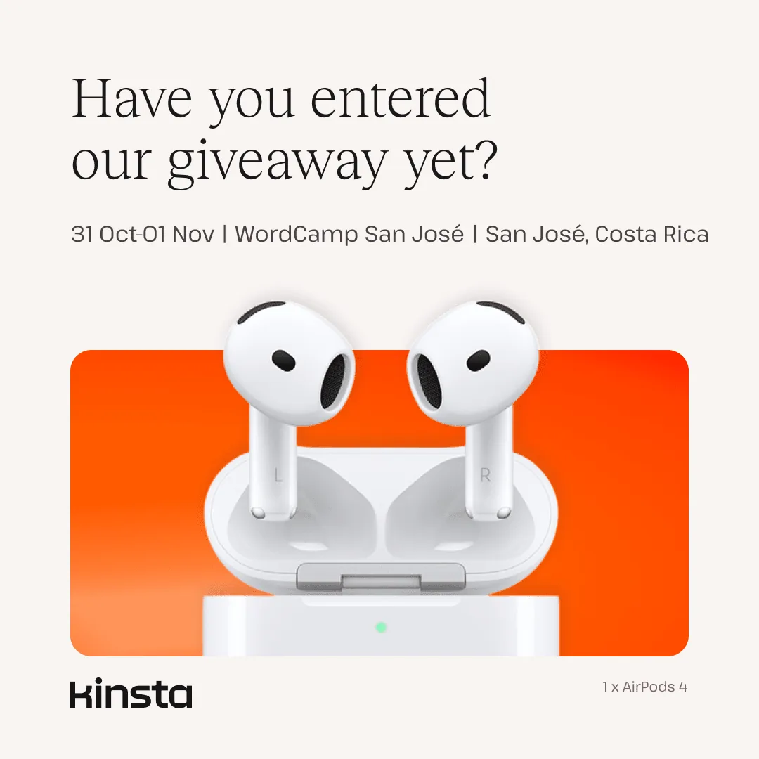 Kinsta giveaway