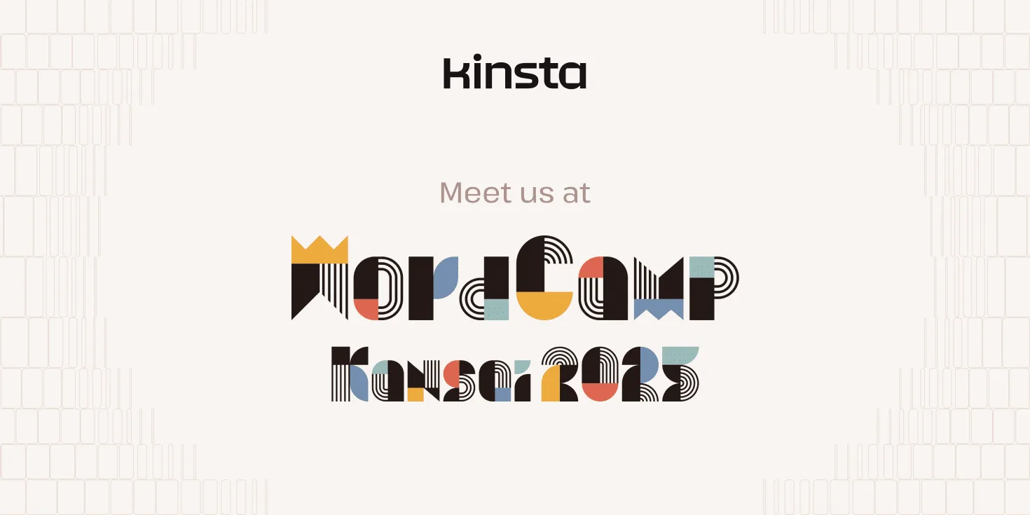 Kinsta 亮相 WordCamp Kansai 2025