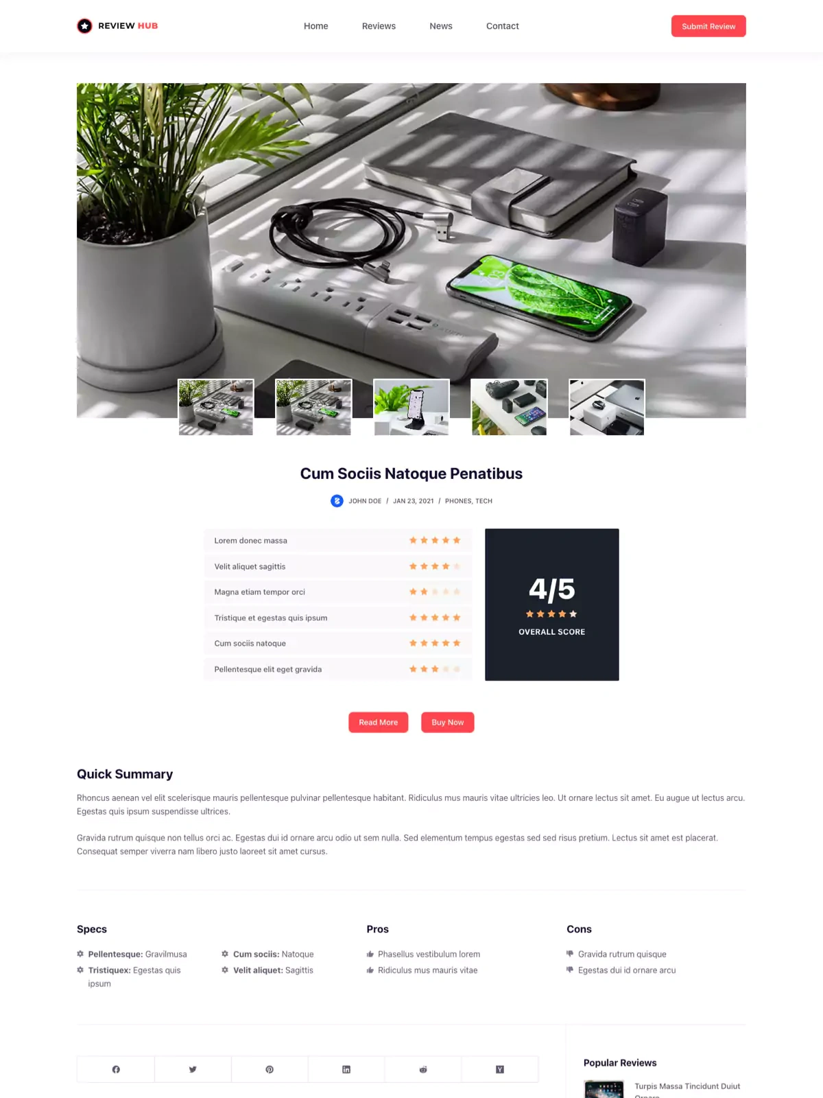 Review Hub 03 评论详情页