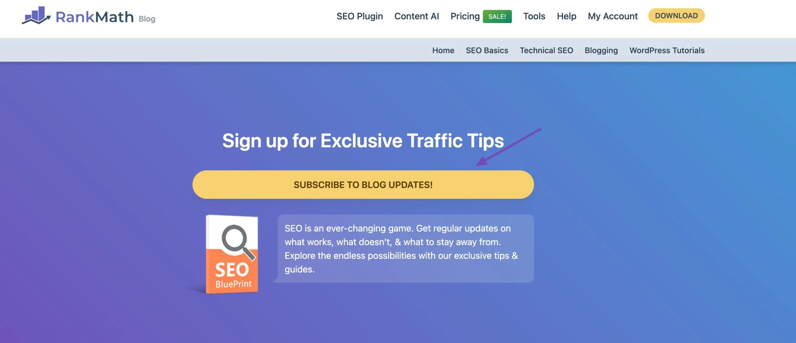 Subscribe to Rank Math blog