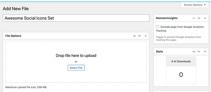 Uploading files to a MemberPress website or blog