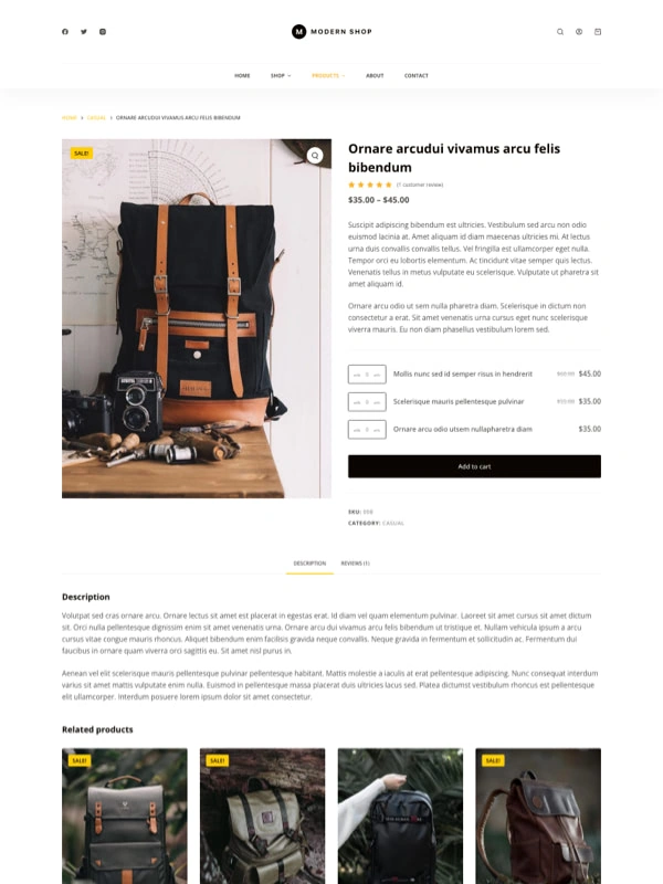 Modern Shop 04 组合产品