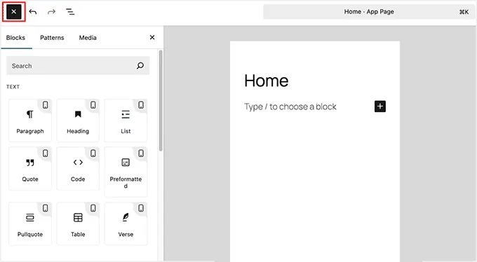 Use blocks to customize app pages in MemberPress AppKit