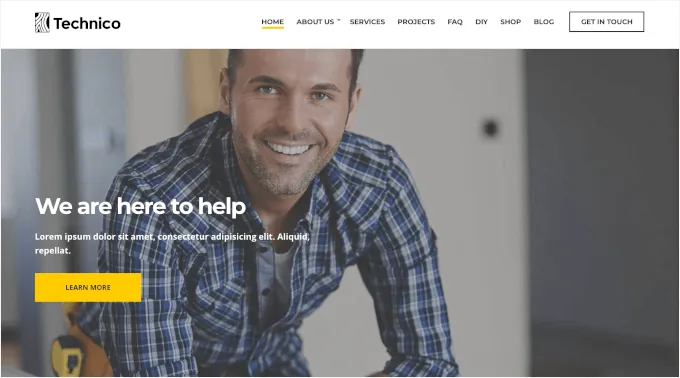 Technico's construction theme