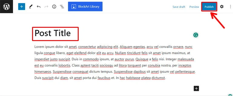 WordPress Post Editor