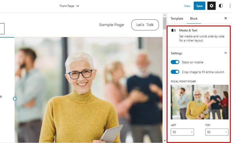 Customization Option for Image
