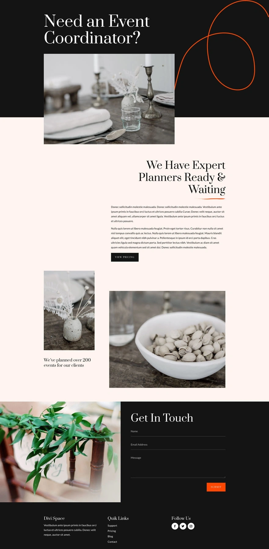 活动场地服务页面