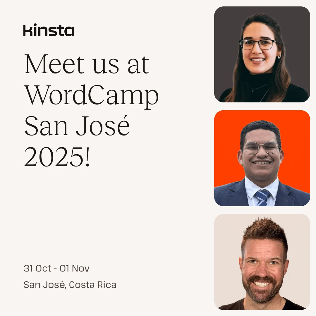 The Kinsta team at WordCamp San José