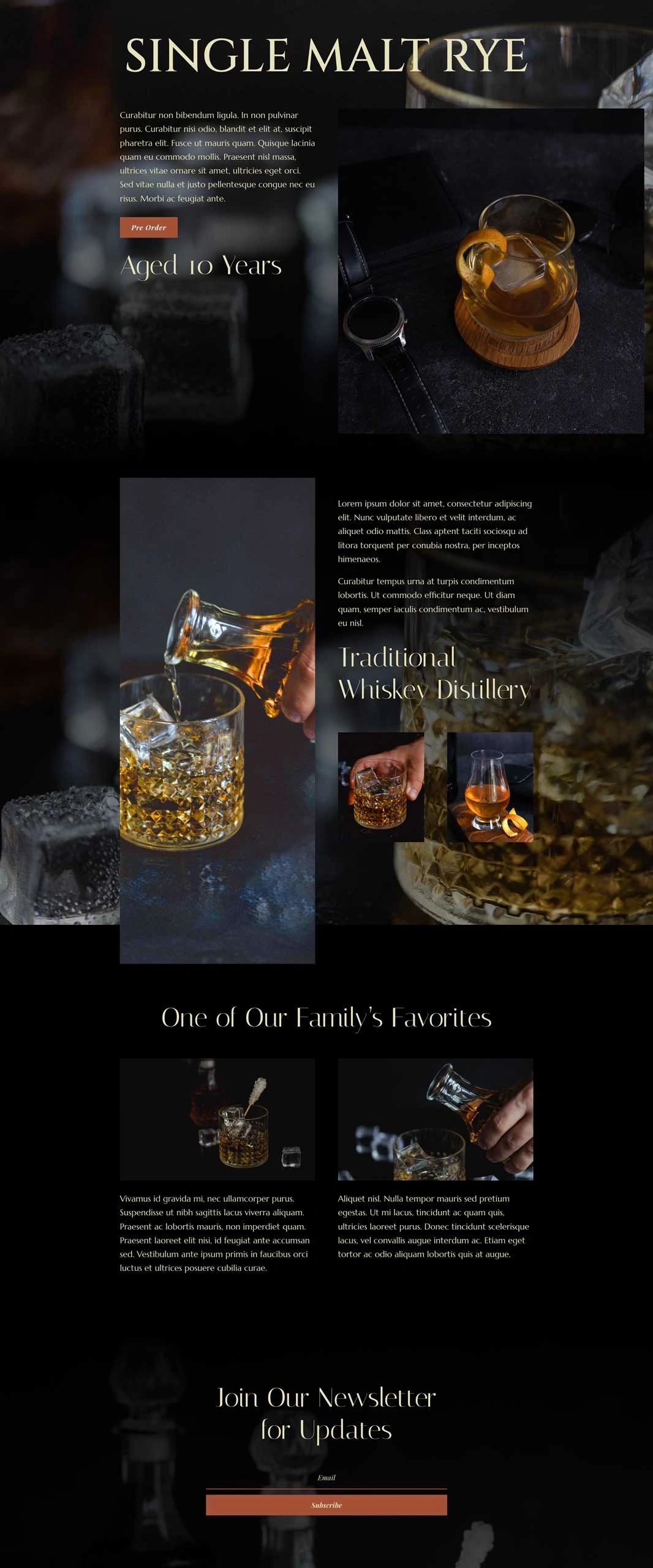 威士忌产品页面