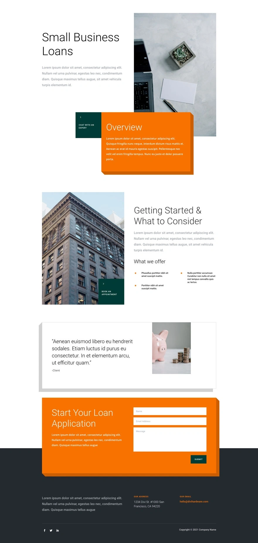 个人贷款服务页