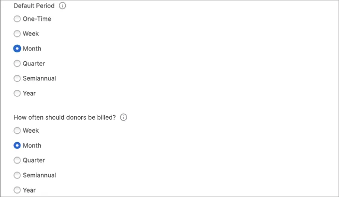 捐赠周期 charitable