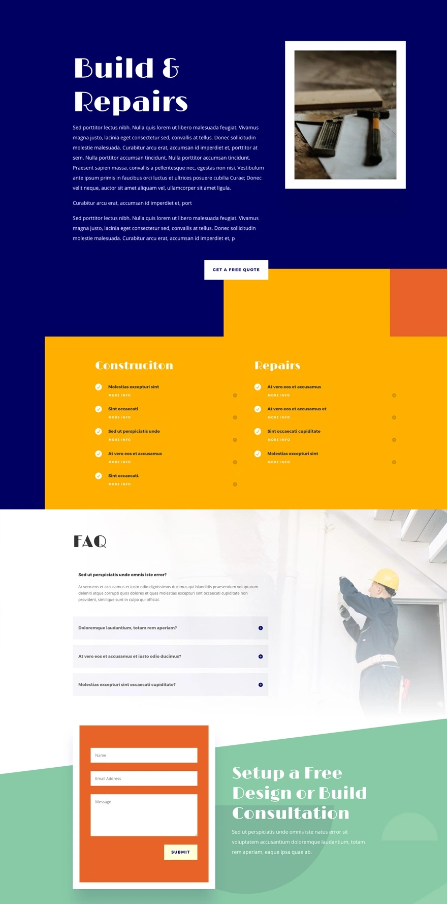 家庭装修服务页面