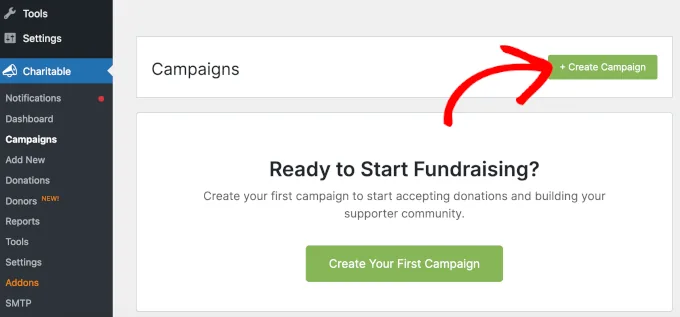 使用 Charitable 创建活动