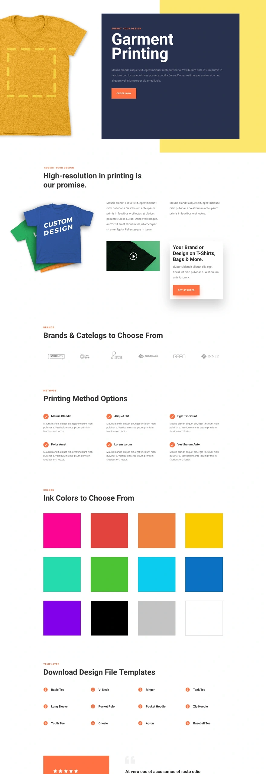丝网印刷服务页面