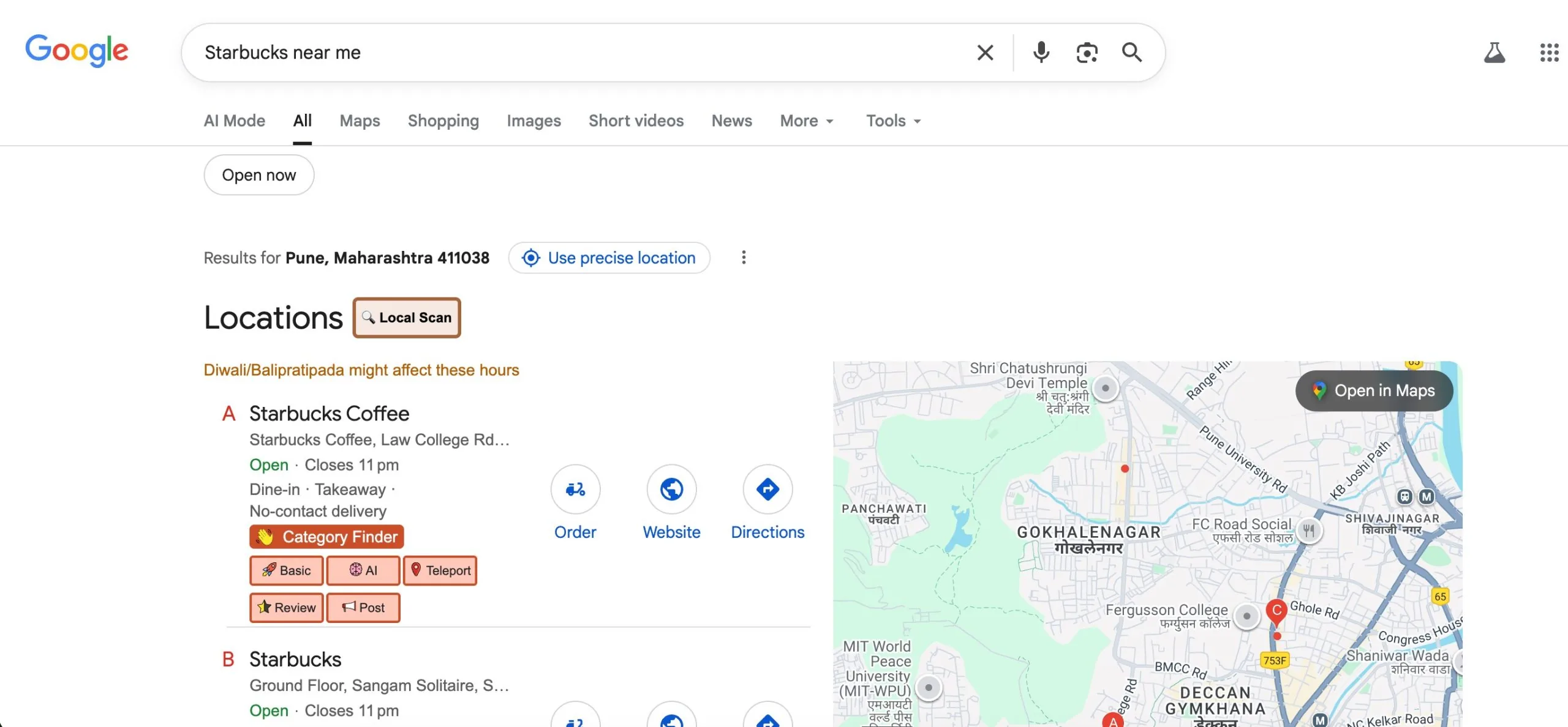 Google maps example