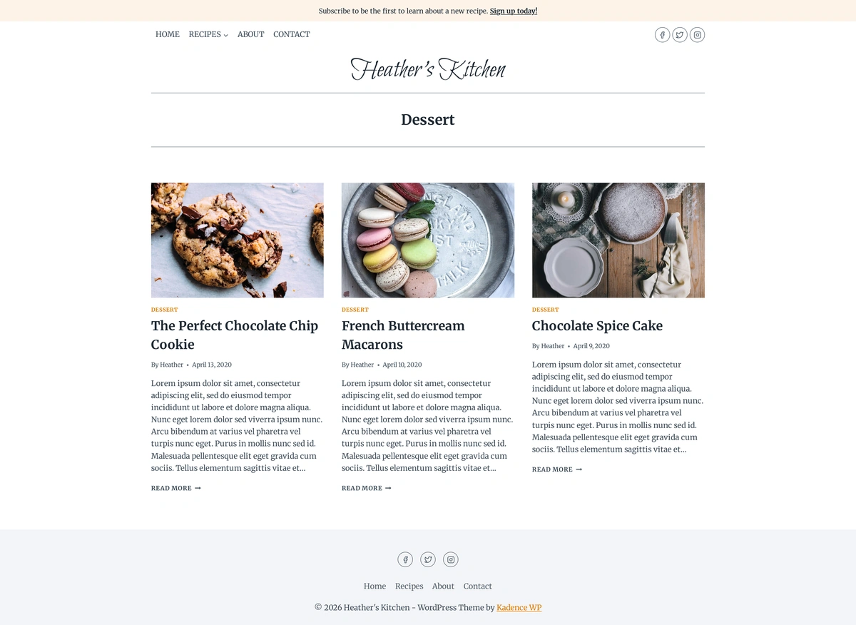 Recipe Blog 03 甜点