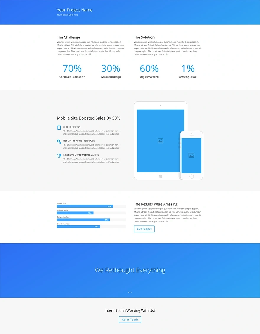 简单的项目页面